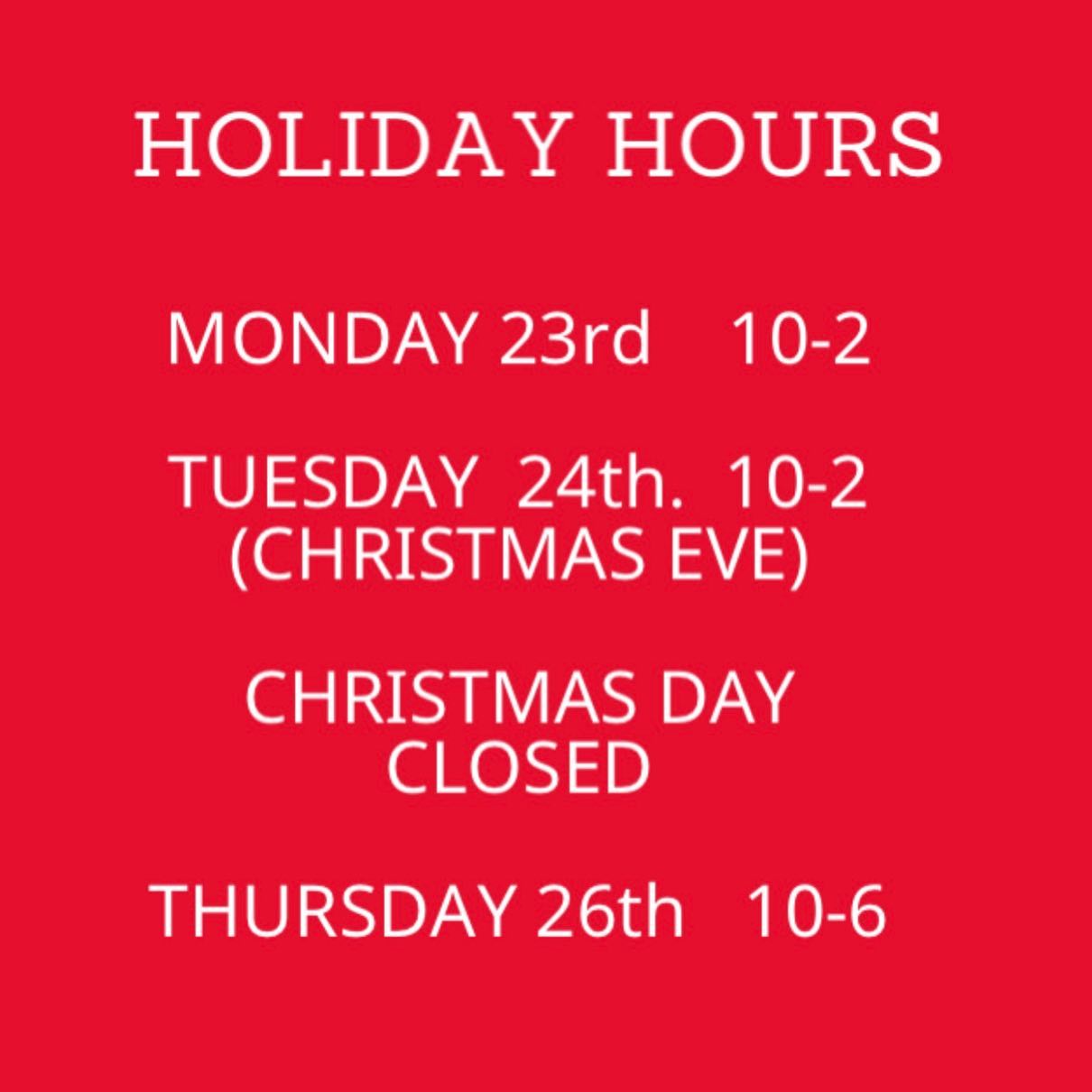 OakMtnHobbies_Holiday-Hours-2019 | Oak Mountain Hobbies